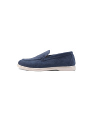 Mocassin homme en nubuck Bleu