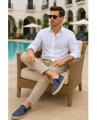 Cravate.tn | Espadrille Halfa marine sans lacet