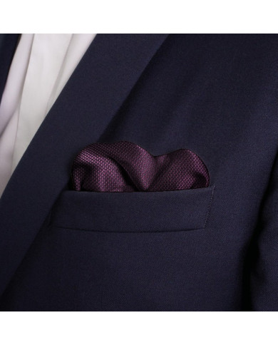 Cravate.tn | Pochette aubergine faux uni Cravate.tn | Pochette aubergine faux uni