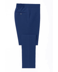 Pantalon décontracté stretch homme en bleu marine