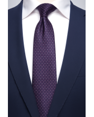 Cravate.tn | Cravate bleu marine à des carreaux