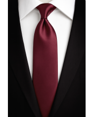 Cravate.tn | Cravate Rouge Bordeaux Satinée