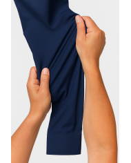 Cravate.tn | Chemise Col Français en popeline stretch - bleu marine