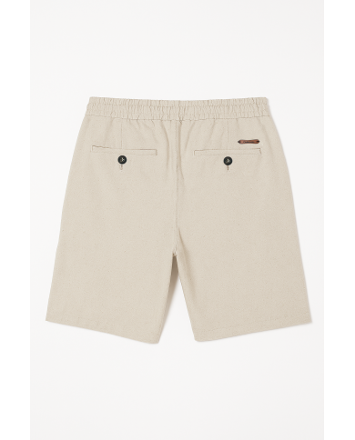 Cravate.tn | Bermuda lin avec cordon beige sable Cravate.tn | Bermuda lin avec cordon beige sable