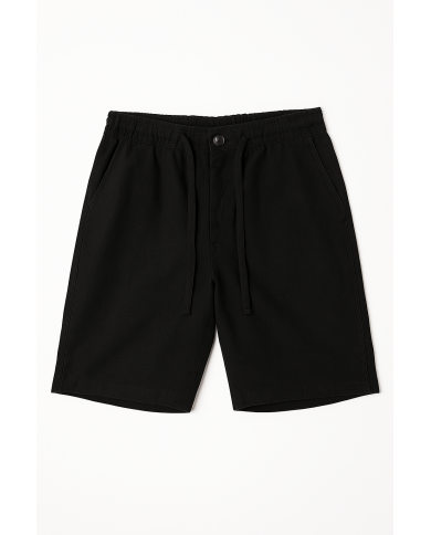 Cravate.tn | Bermuda lin avec cordon noir