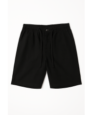 Cravate.tn | Bermuda lin avec cordon noir