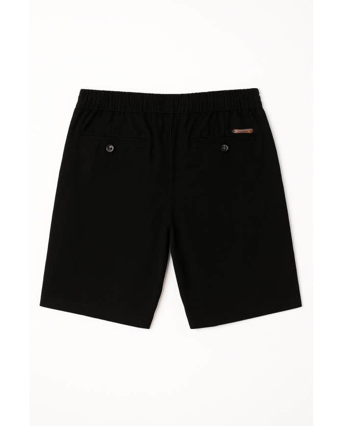 Cravate.tn | Bermuda lin avec cordon noir