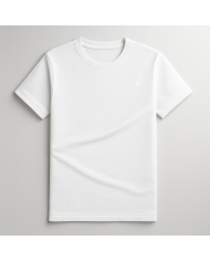 T-shirt blanc col rond 100% coton T-shirt blanc col rond 100% coton