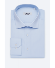 Cravate.tn | Chemise Col ouvert en popeline stretch - bleu ciel Cravate.tn | Chemise Col ouvert en popeline stretch - bleu ciel