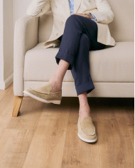 Mocassin homme en nubuck sable