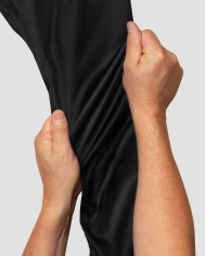 Cravate.tn | Chemise Col Français en popeline stretch - noir