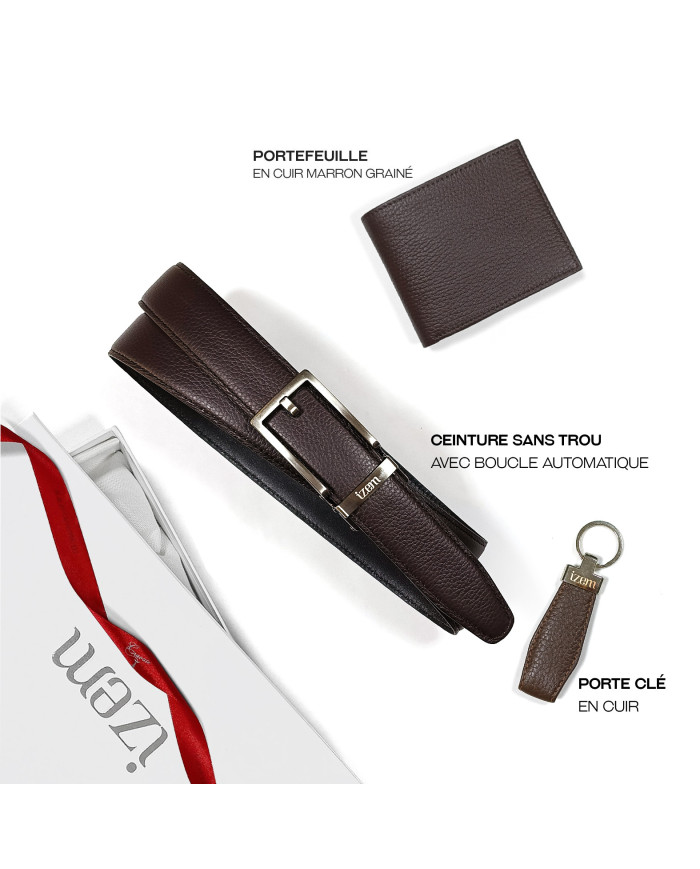 Pack Raffinement Cuir en marron foncé