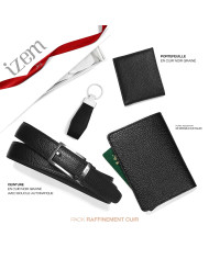 Pack Raffinement Cuir en noir (4 pièces)