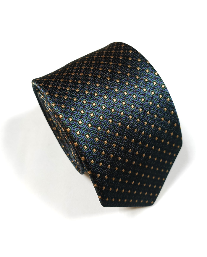 Collection Héritage : cravate verte à motifs