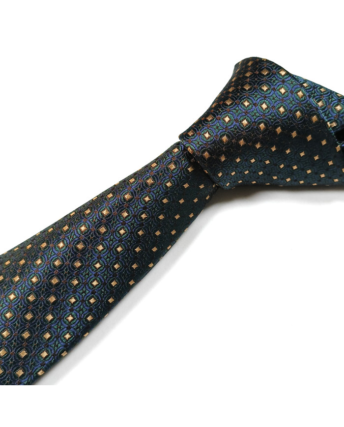 Collection Héritage : cravate verte à motifs