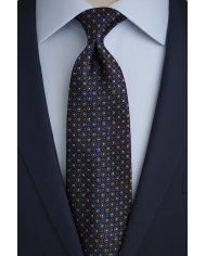 Cravate.tn | Collection Héritage : cravate marron à motifs