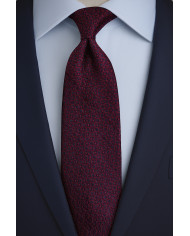 Cravate.tn | Collection Héritage : cravate Bordeau à motifs