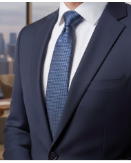 Cravate.tn | Cravate Bleu Marine Faux Uni