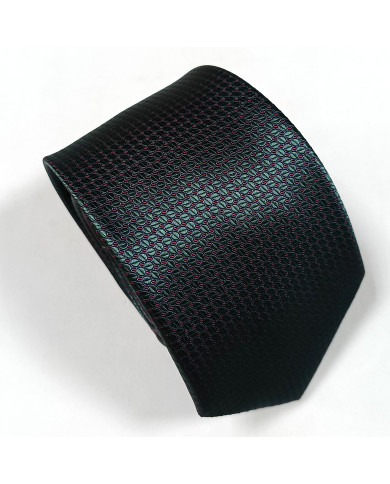 Cravate verte avec motifs hexagones Cravate verte avec motifs hexagones