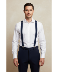 Cravate.tn | Bretelles  Bleues Marine