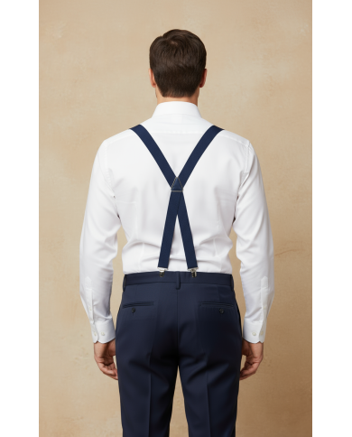Cravate.tn | Bretelles  Bleues Marine Cravate.tn | Bretelles  Bleues Marine