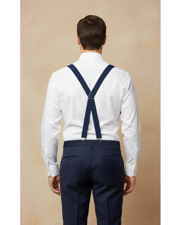 Cravate.tn | Bretelles  Bleues Marine