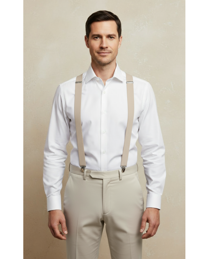 Cravate.tn | Bretelles Beiges