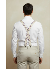 Cravate.tn | Bretelles Cachemires Beige à motifs Cravate.tn | Bretelles Cachemires Beige à motifs