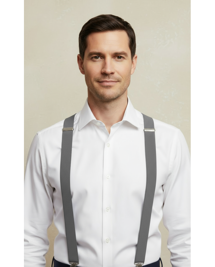 Cravate.tn | Bretelles Gris