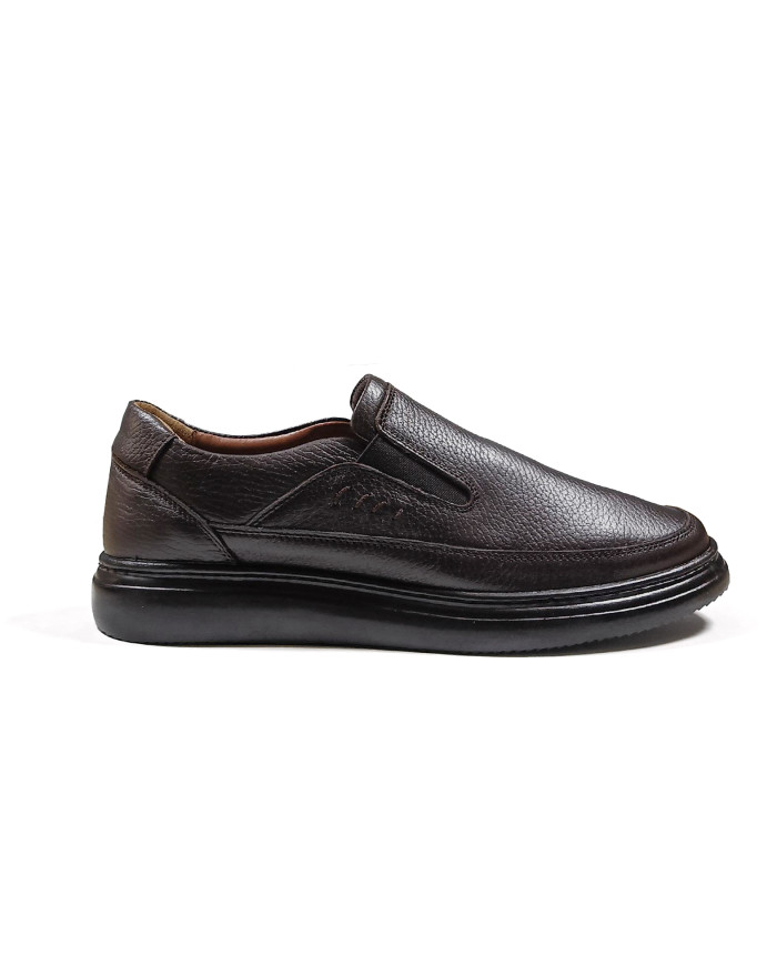 Cravate.tn | Chaussure Confort supérieur hommes - Marron grainé