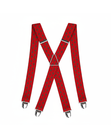 Cravate.tn | Bretelle rouge avec motifs