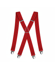 Cravate.tn | Bretelle rouge avec motifs