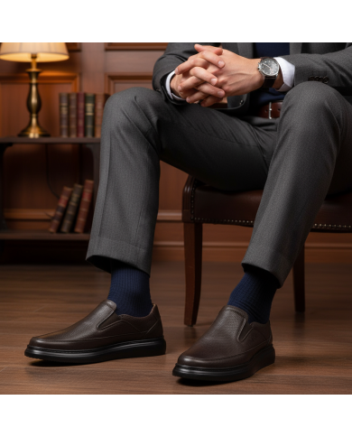 Cravate.tn | Chaussure Confort supérieur hommes - Marron grainé Cravate.tn | Chaussure Confort supérieur hommes - Marron grainé