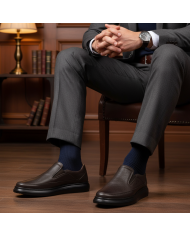 Cravate.tn | Chaussure Confort supérieur hommes - Marron grainé