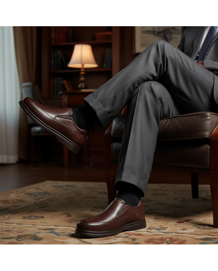 Cravate.tn | Chaussure Confort supérieur hommes - Marron