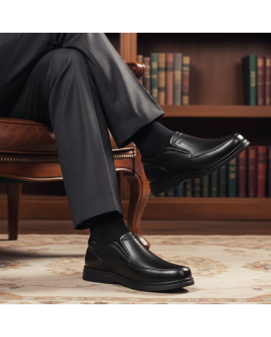 Cravate.tn | Chaussure Confort supérieur hommes - Noir Cravate.tn | Chaussure Confort supérieur hommes - Noir
