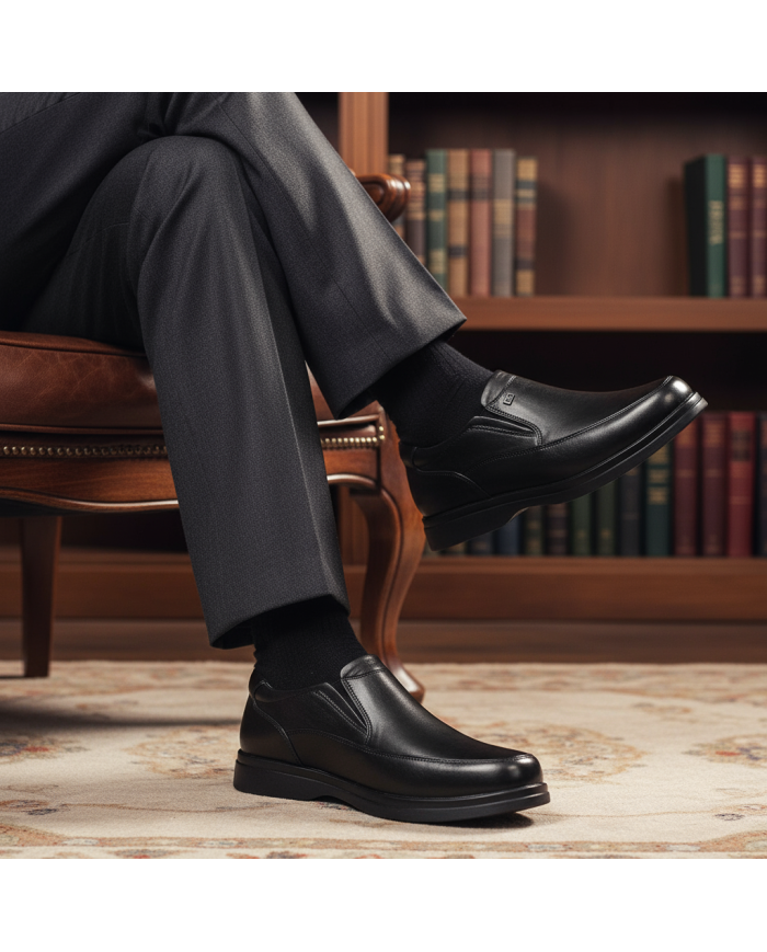 Cravate.tn | Chaussure Confort supérieur hommes - Noir