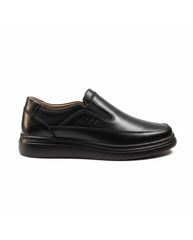 Cravate.tn | Chaussure Confort supérieur hommes sans lacets- Noir Cravate.tn | Chaussure Confort supérieur hommes sans lacets- Noir