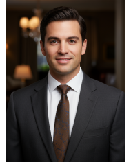 Cravate.tn | Cravate marron avec motifs florale