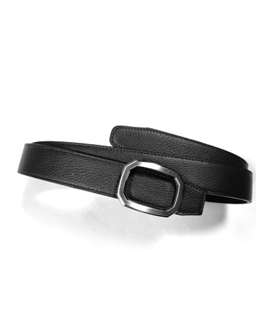 Cravate.tn | Ceinture Cuir réversible : Marron chocolat & noir grainé avec boucle unique Cravate.tn | Ceinture Cuir réversible : Marron chocolat & noir grainé avec boucle unique