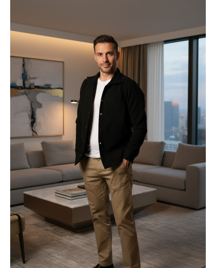 Cravate.tn | Surchemise en noir