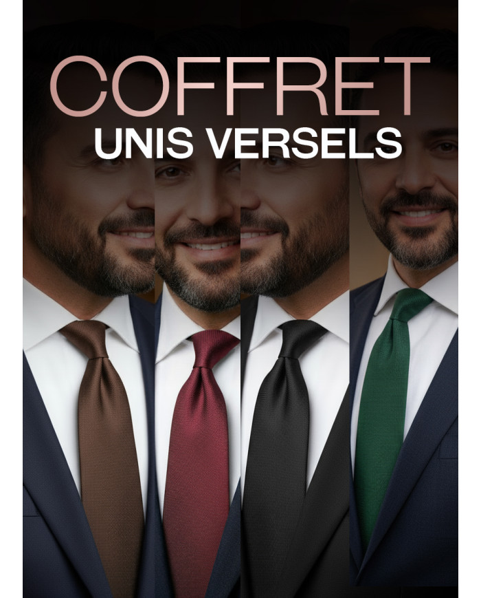 Coffret Unis Versels pour 4 cravates