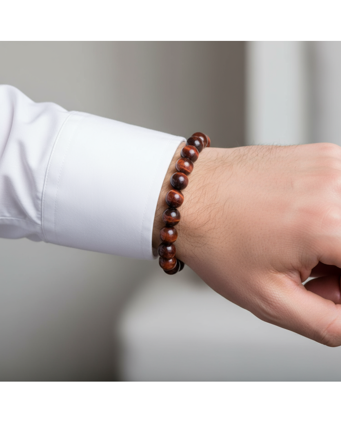 Cravate.tn | Bracelet Œil de bœuf en pierre naturelle