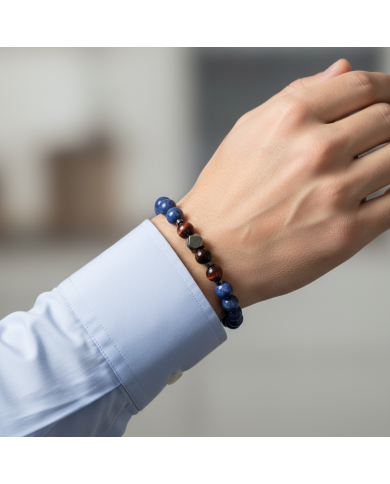 Cravate.tn | Bracelet Aurum Bleu en véritable pierres Cravate.tn | Bracelet Aurum Bleu en véritable pierres