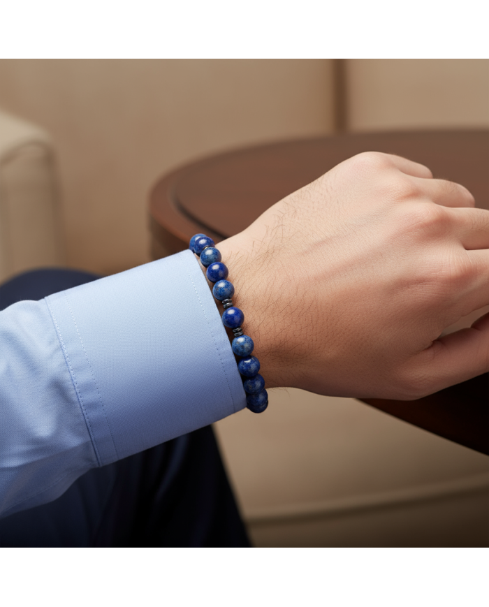 Cravate.tn | Bracelet Azur Royal en véritable pierres