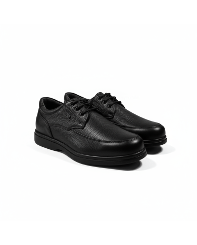 Cravate.tn | Chaussure Confort supérieur hommes avec lacets  - Noir grainé Cravate.tn | Chaussure Confort supérieur hommes avec lacets  - Noir grainé