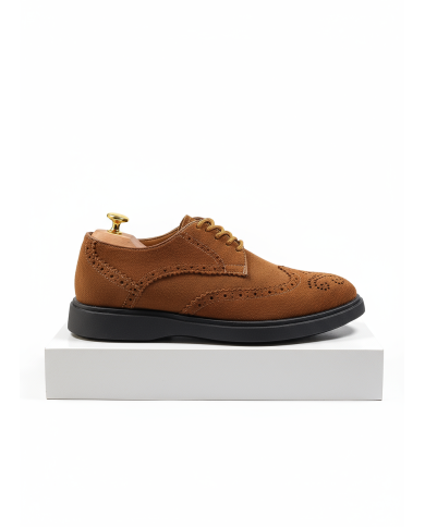 Chaussures Lorenzi en cuir daim : Camel Chaussures Lorenzi en cuir daim : Camel