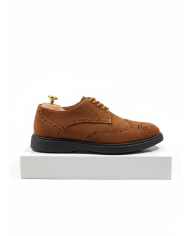 Chaussures Lorenzi en cuir daim : Camel Chaussures Lorenzi en cuir daim : Camel