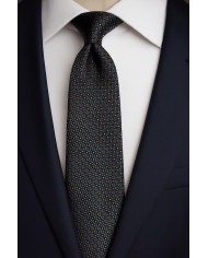 Collection Ambassadeur : Cravate verte foncé avec motifs