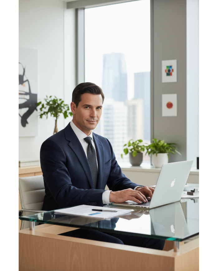 Collection Ambassadeur : Cravate verte foncé avec motifs